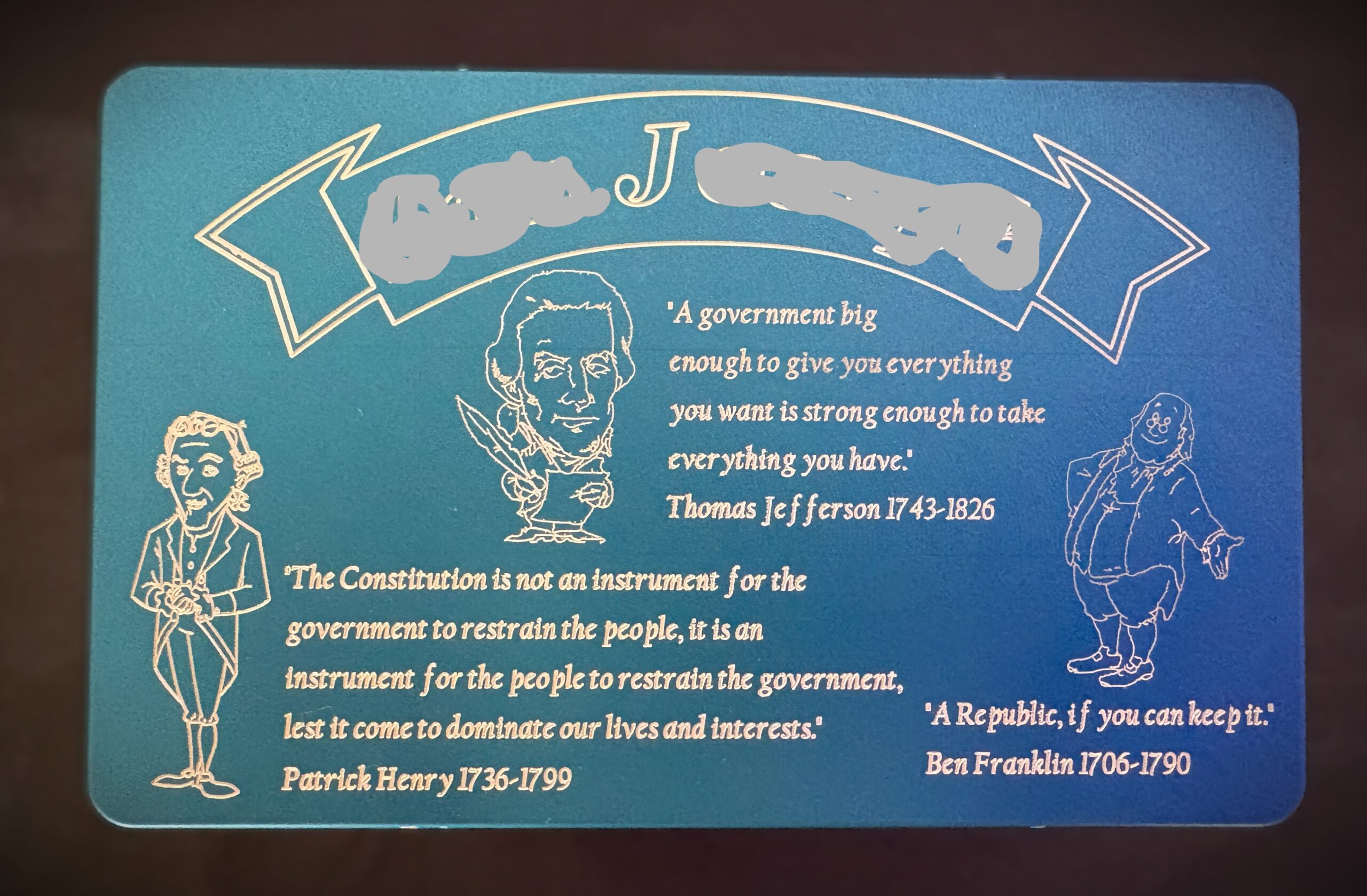Founding Fathers Treasure Box